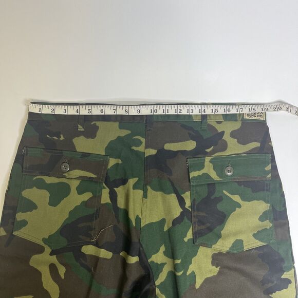 VTG Gung Ho Men’s 38x29.5 Woodland Camo Military Pants Made in USA Army - Picture 9 of 10